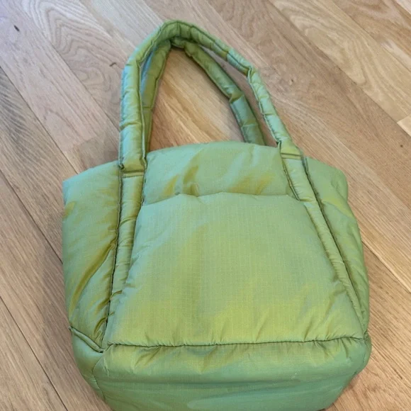 Baggu Puffy Mini Tote pistachio EUC - Picture 2 of 8